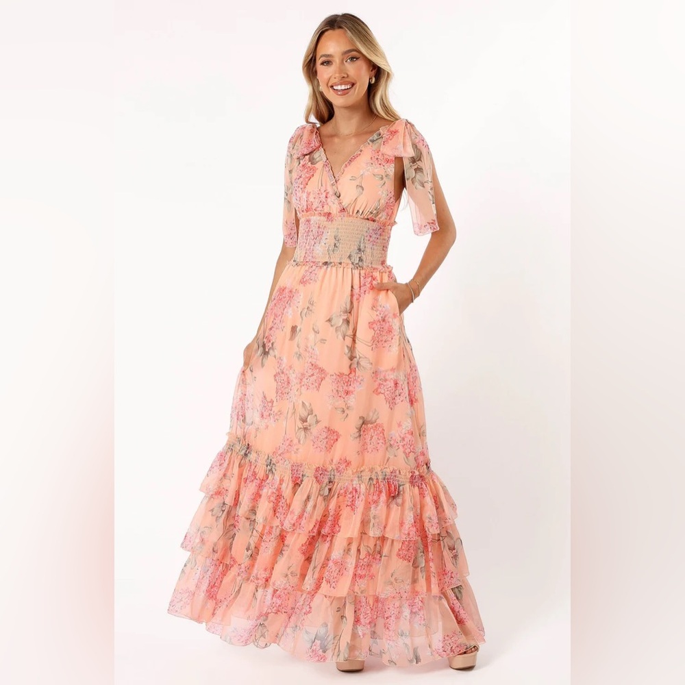 Petal & Pup Pink Floral Maxi Dress